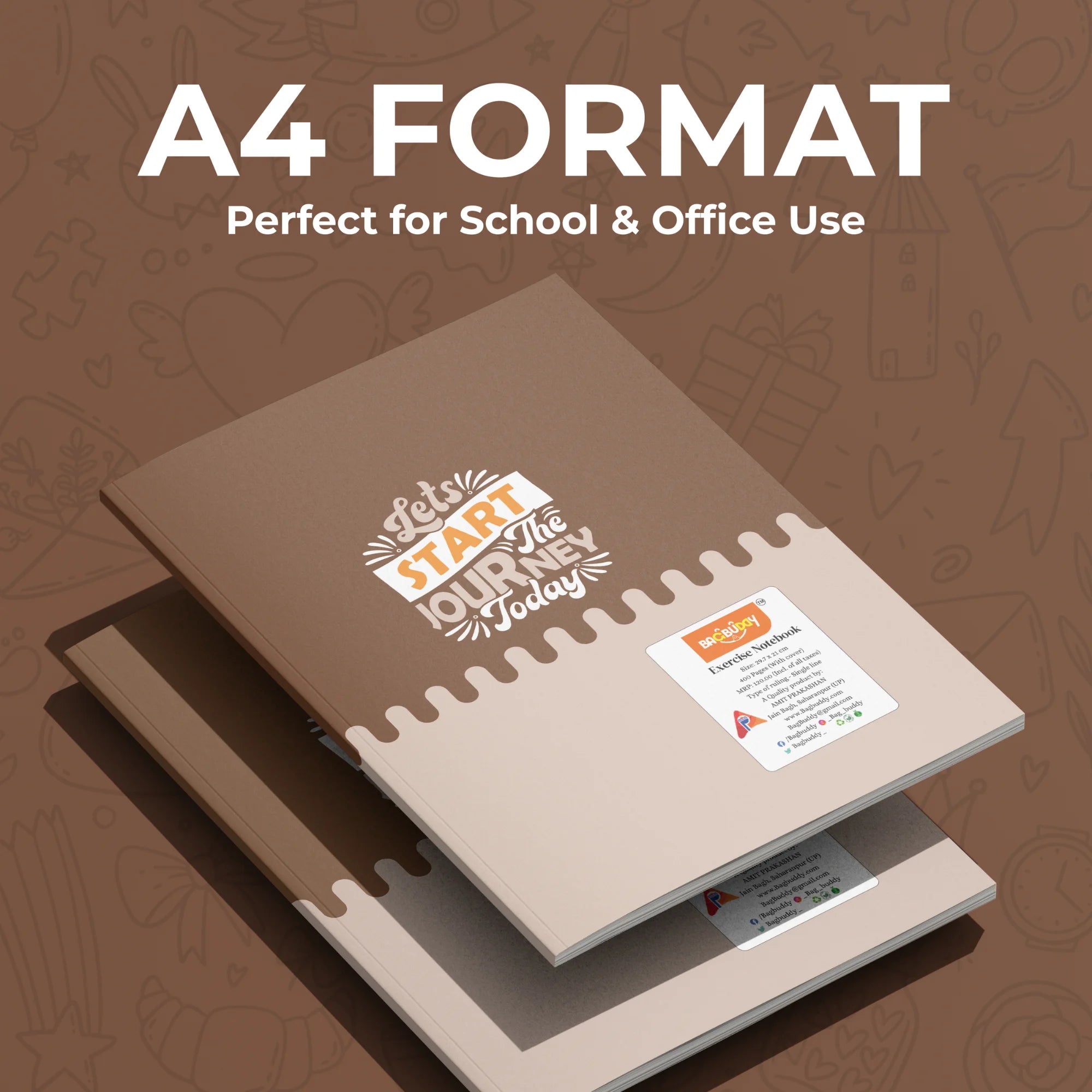 Rodeo Ridge A4 Notebook with Sticky Notes (400 Pages)