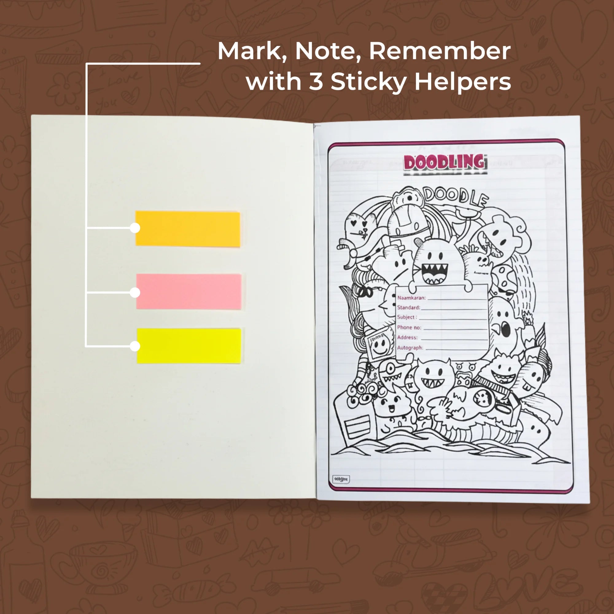 Rodeo Ridge A4 Notebook with Sticky Notes (400 Pages)