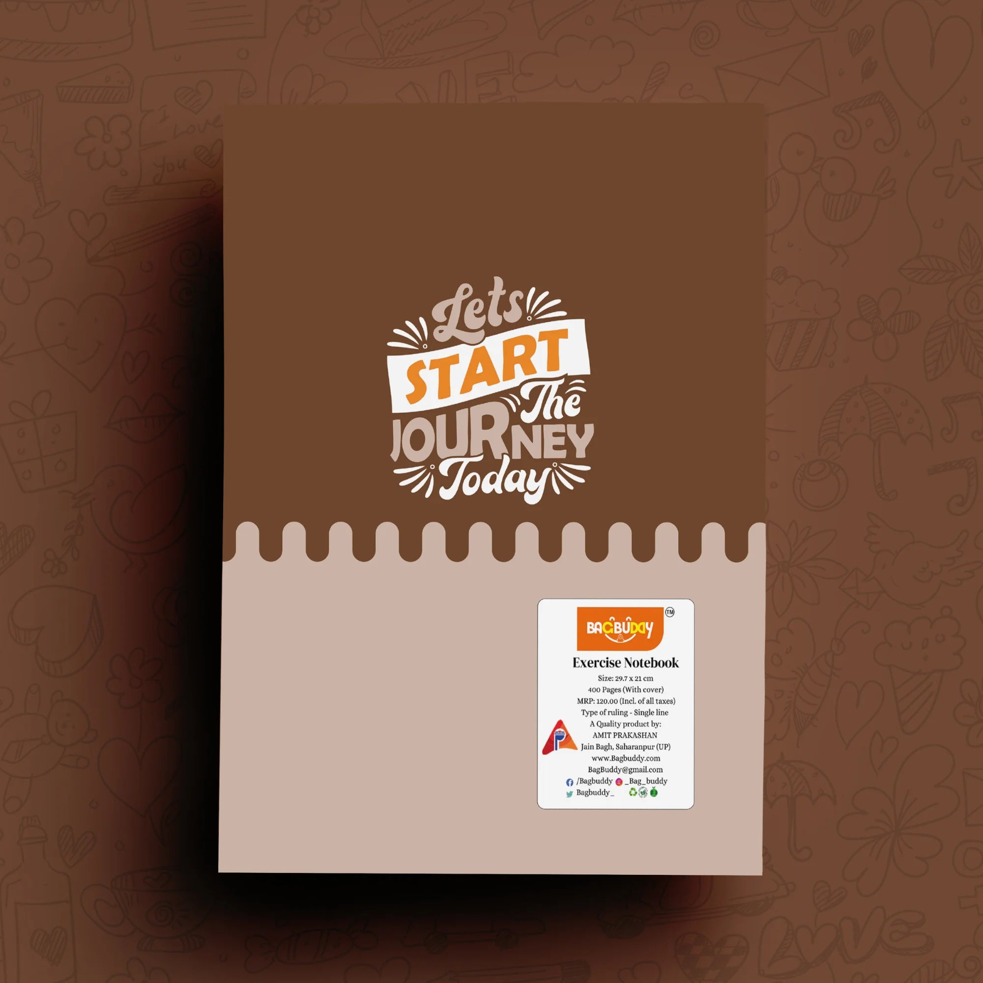 Rodeo Ridge A4 Notebook with Sticky Notes (400 Pages)