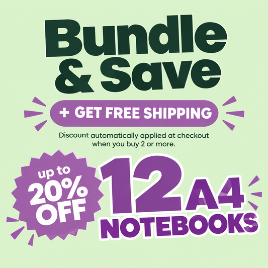 Super Saver Bundle – 12 Premium A4 Registers