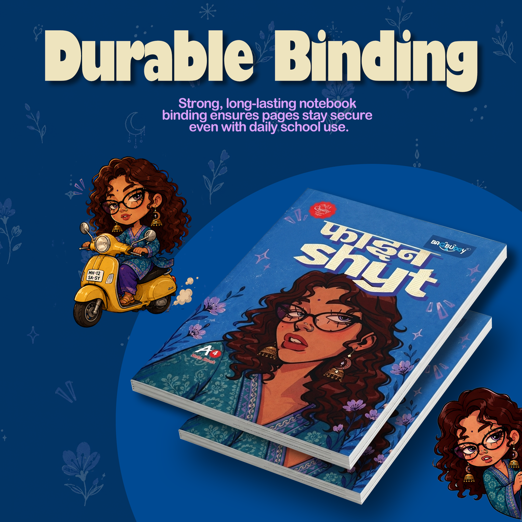 Pahadan Diva Series A4 Notebook (160 pages) With Sticky Notes