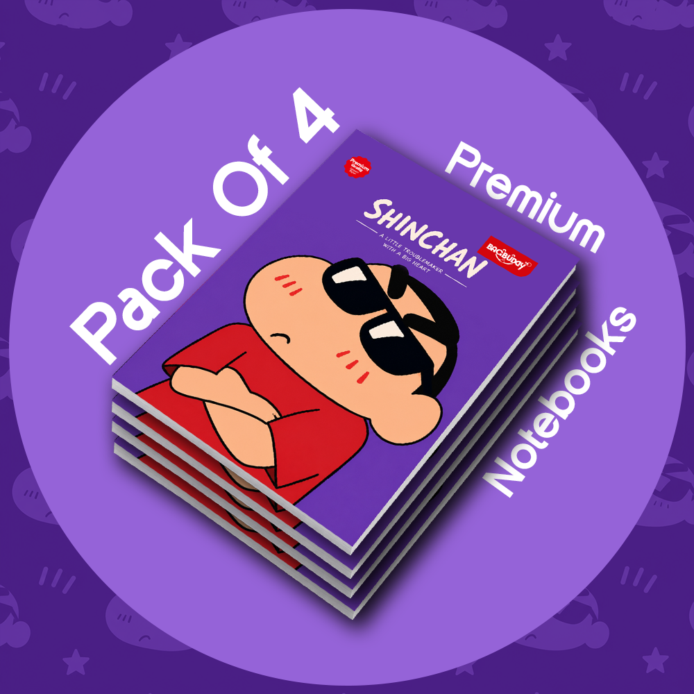 Shinchan — A Little Troublemaker 172 Page Notebooks (Pack Of 4)