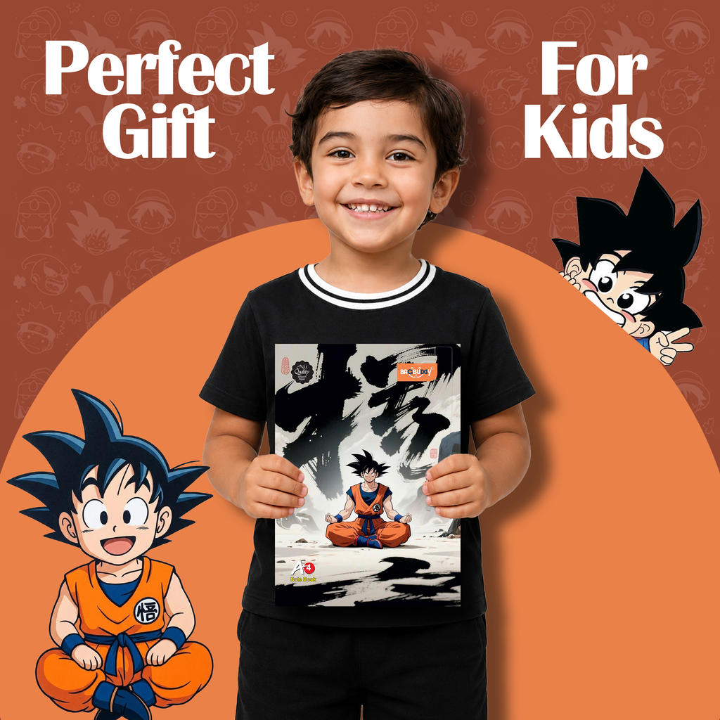 Saiyan Spirit Edition - A4 Notebooks (320 pages) With Sticky Notes