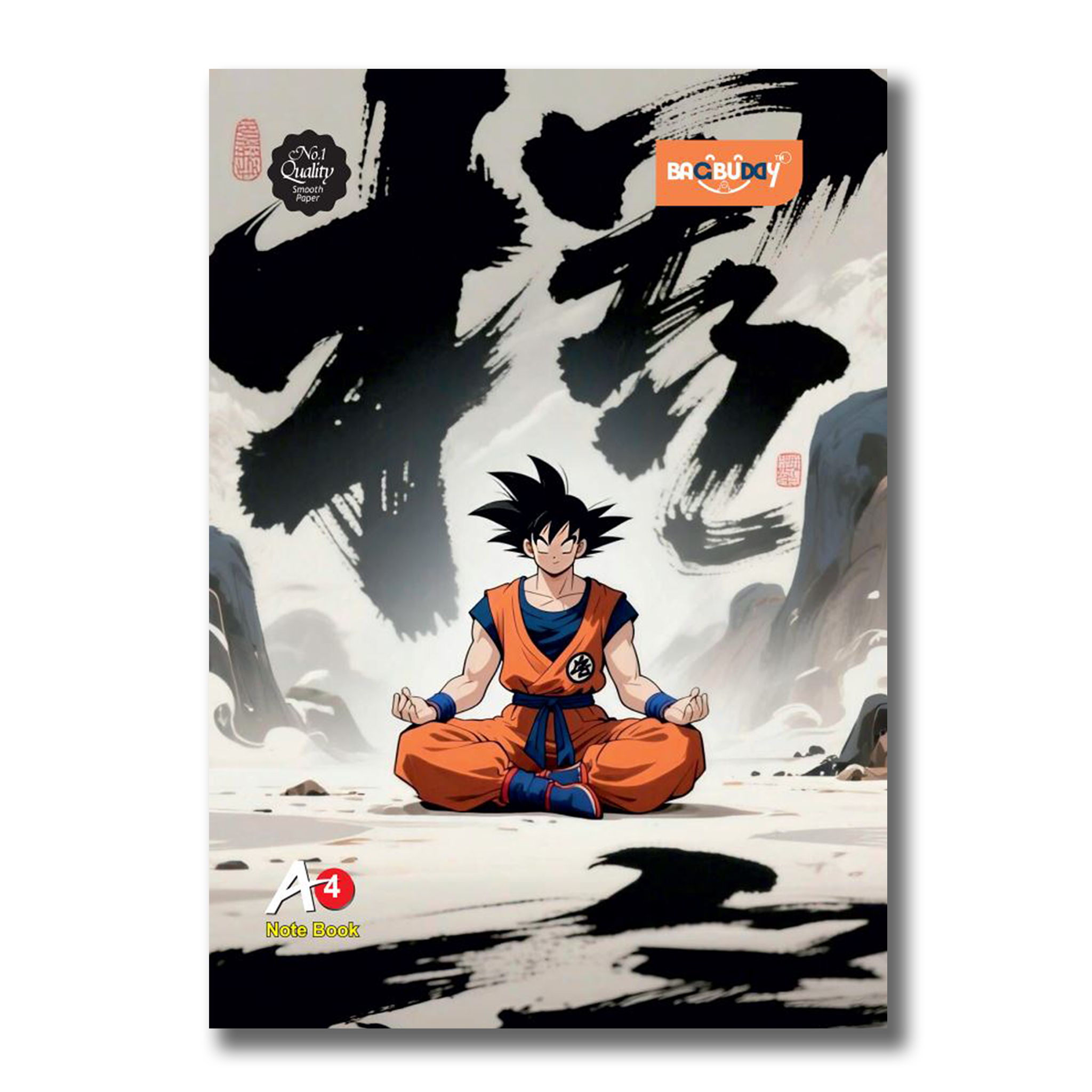 Saiyan Spirit Edition - A4 Notebooks (320 pages) With Sticky Notes