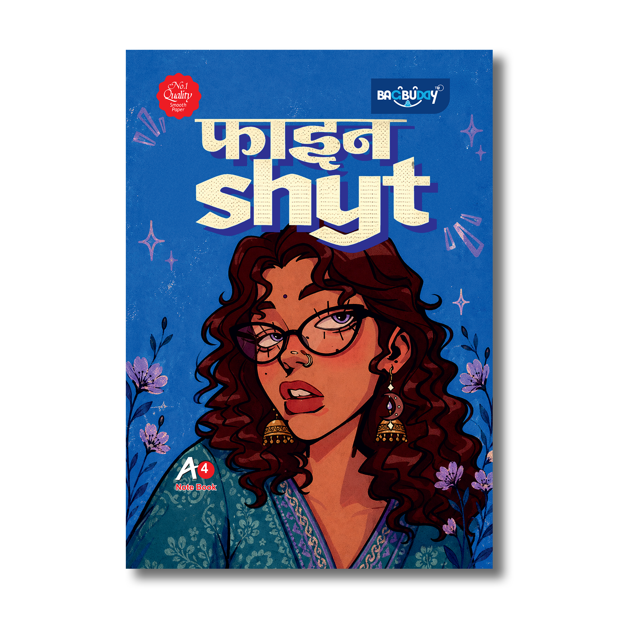 Pahadan Diva Series A4 Notebook (160 pages) With Sticky Notes